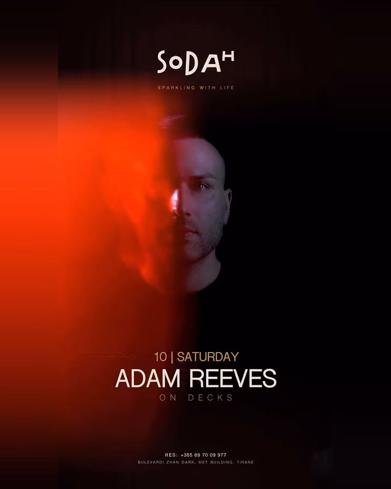 Adam Reeves flyer — Sodah Tirana