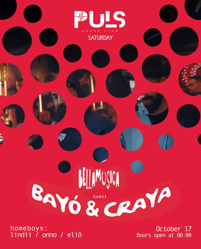 Bellamusica flyer — Puls House Club, Tirana