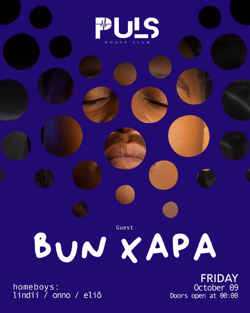 Bun Xapa flyer — Puls House Club, Tirana