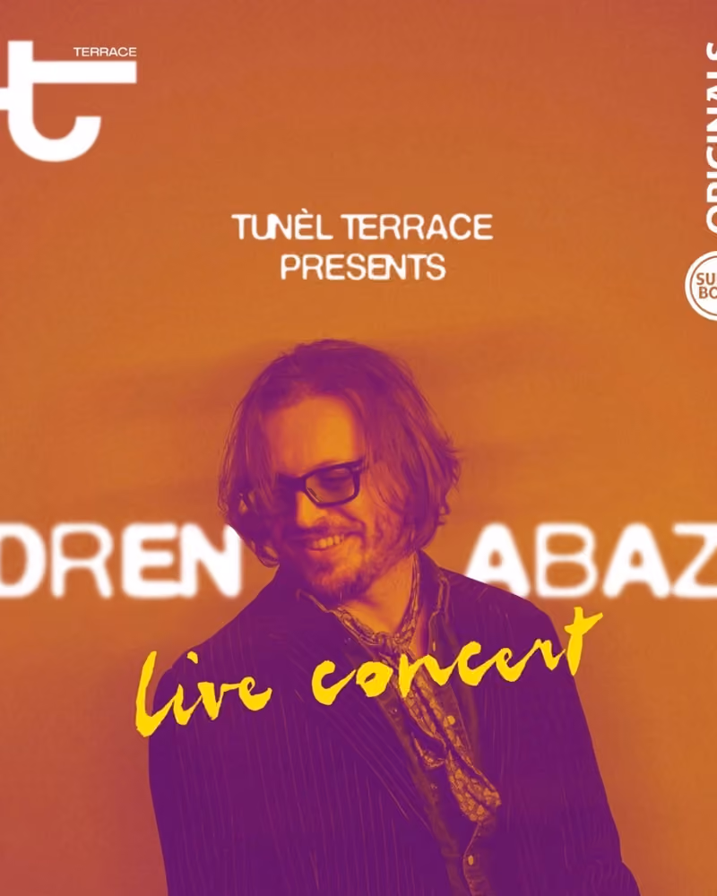 Dren Abazi flyer — Tunel Terrace, Tirana