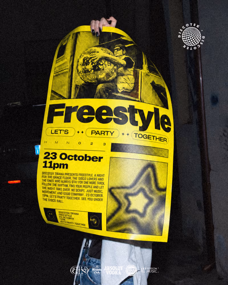 Freestyle flyer — Discotek Tirana