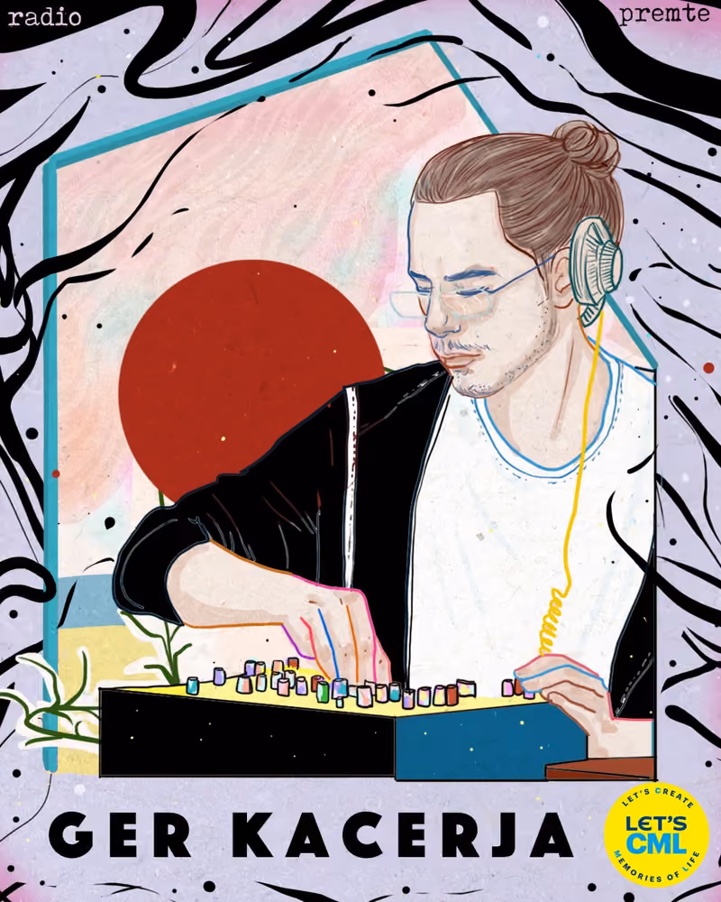 Ger Kacerja flyer — Radio Bar, Tirana