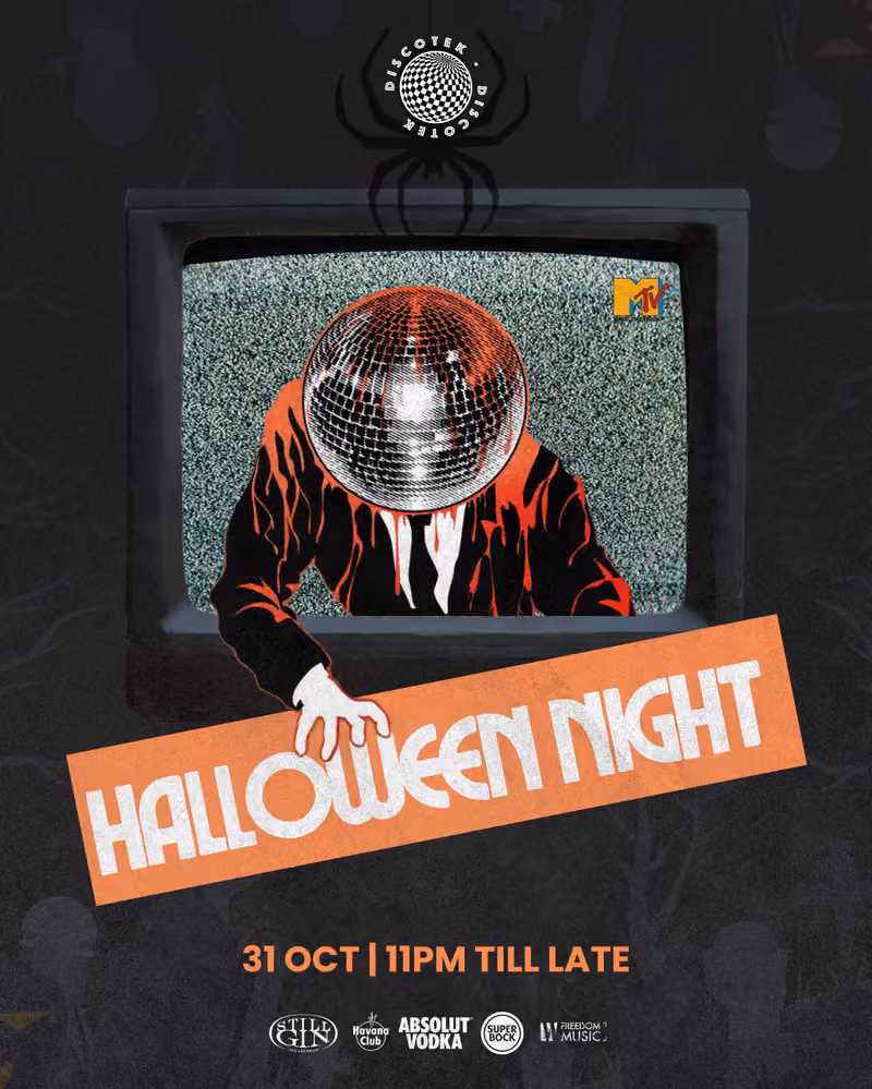 Halloween Night flyer — Discotek Tirana