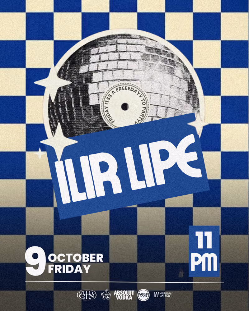 Ilir Lipe flyer — Discotek Tirana