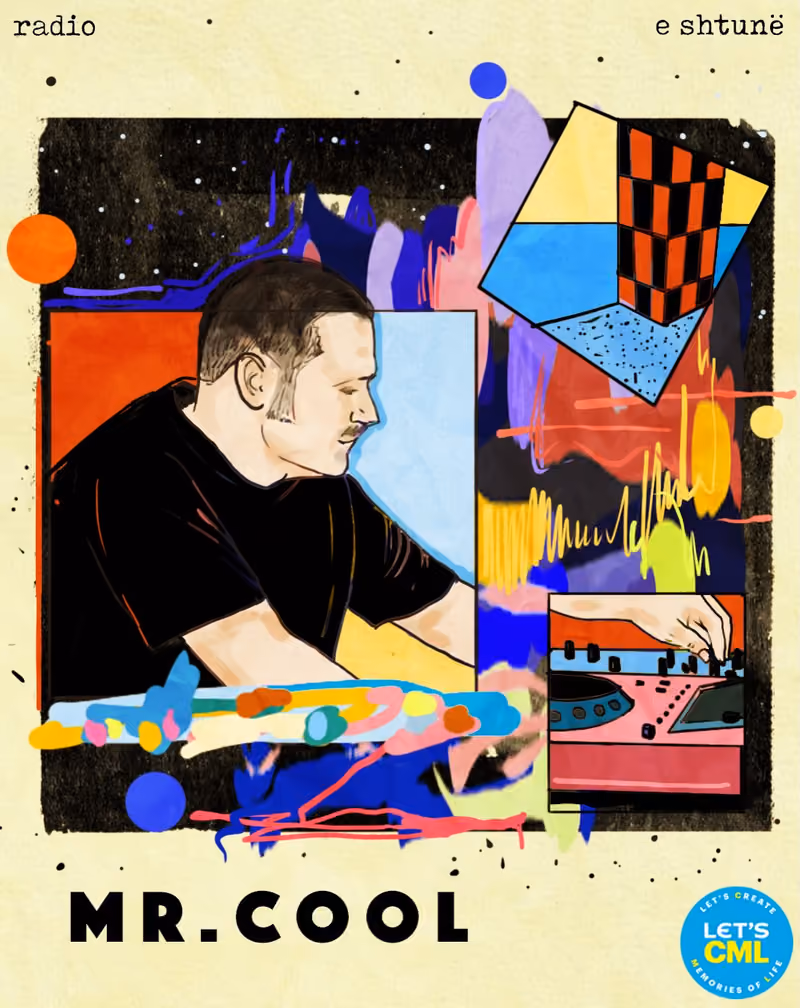 Mr. Cool flyer — Radio Bar, Tirana