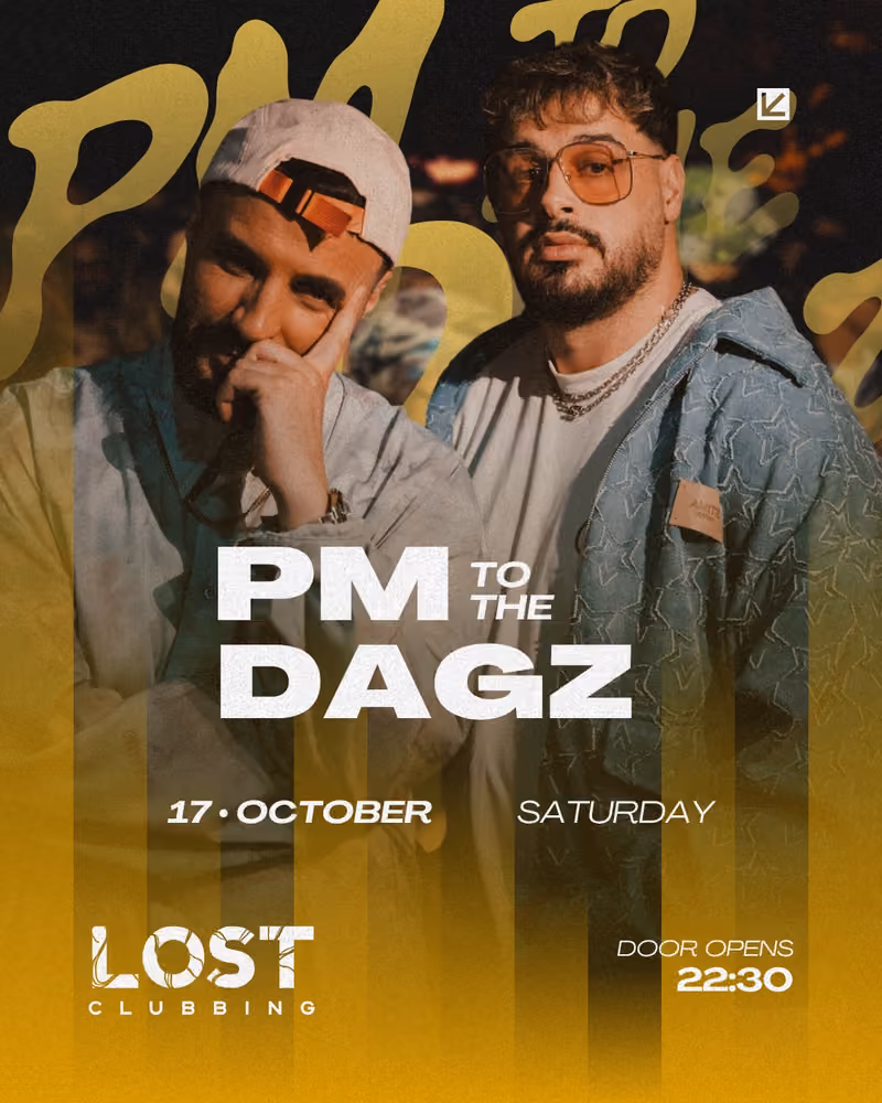 PM to the Dagz flyer — Lost Tirana