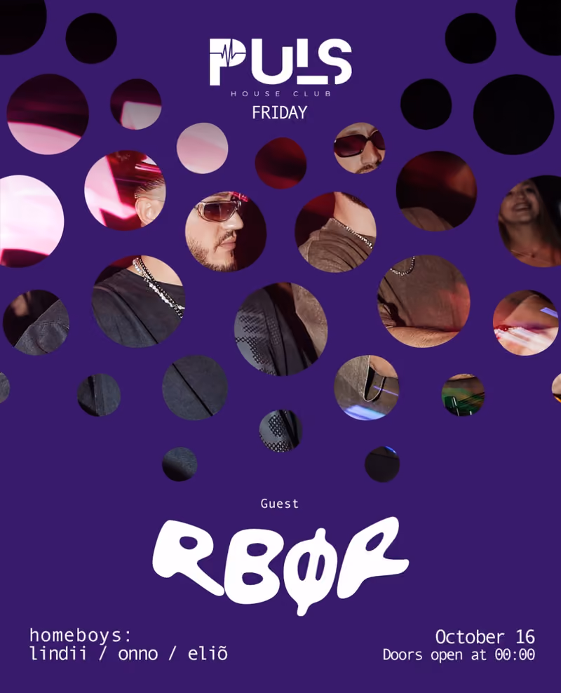 RBØR flyer — Puls House Club, Tirana