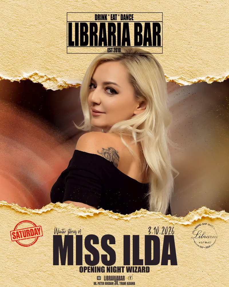 Saturday Groove flyer — Libraria Bar, Tirana