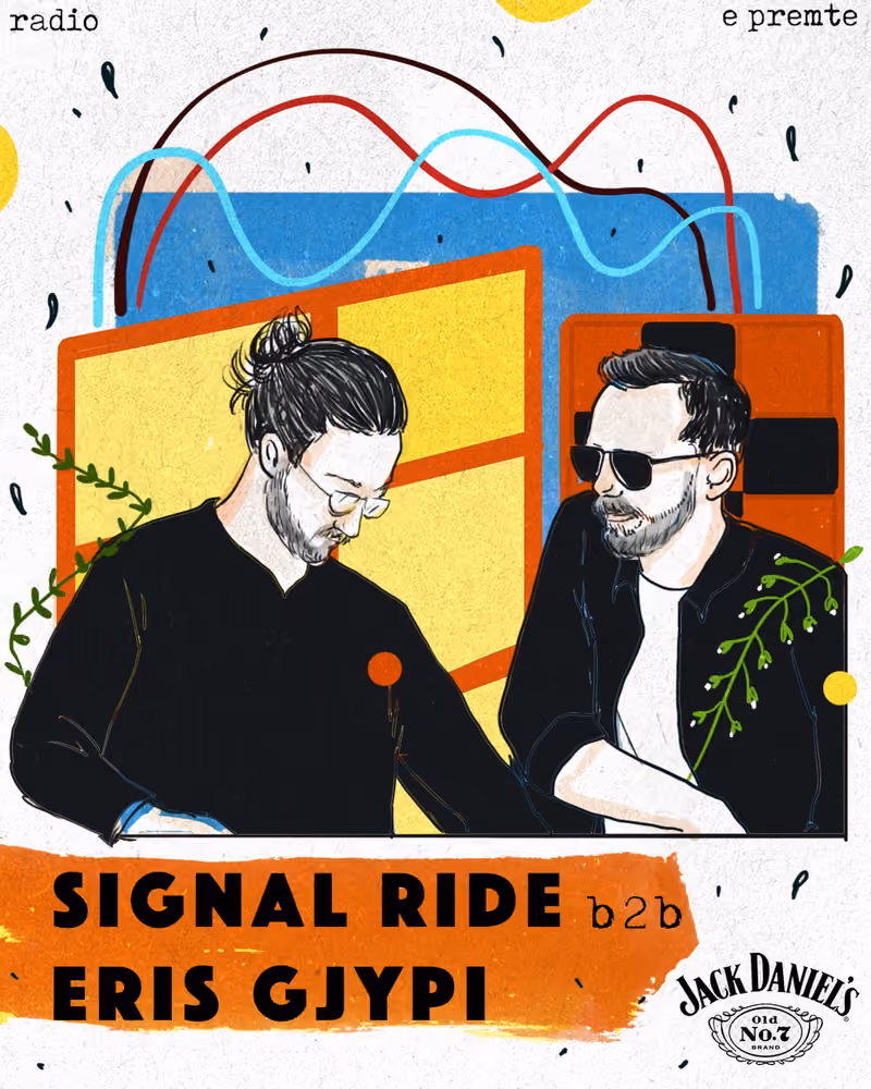Signal Ride b2b Eris Gjypi flyer — Radio Bar, Tirana