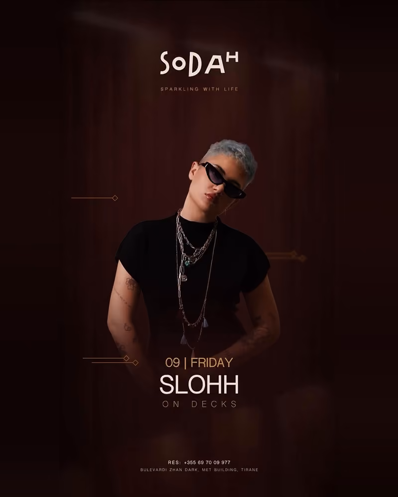 Slohh flyer — Sodah Tirana