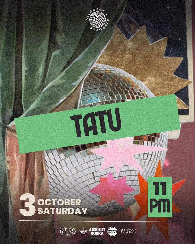TATU flyer — Discotek Tirana