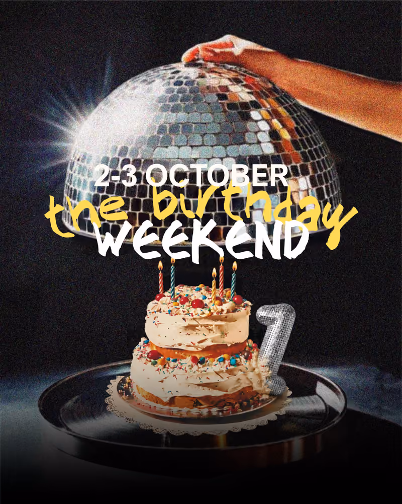 The Birthday Weekend flyer — Discotek Tirana