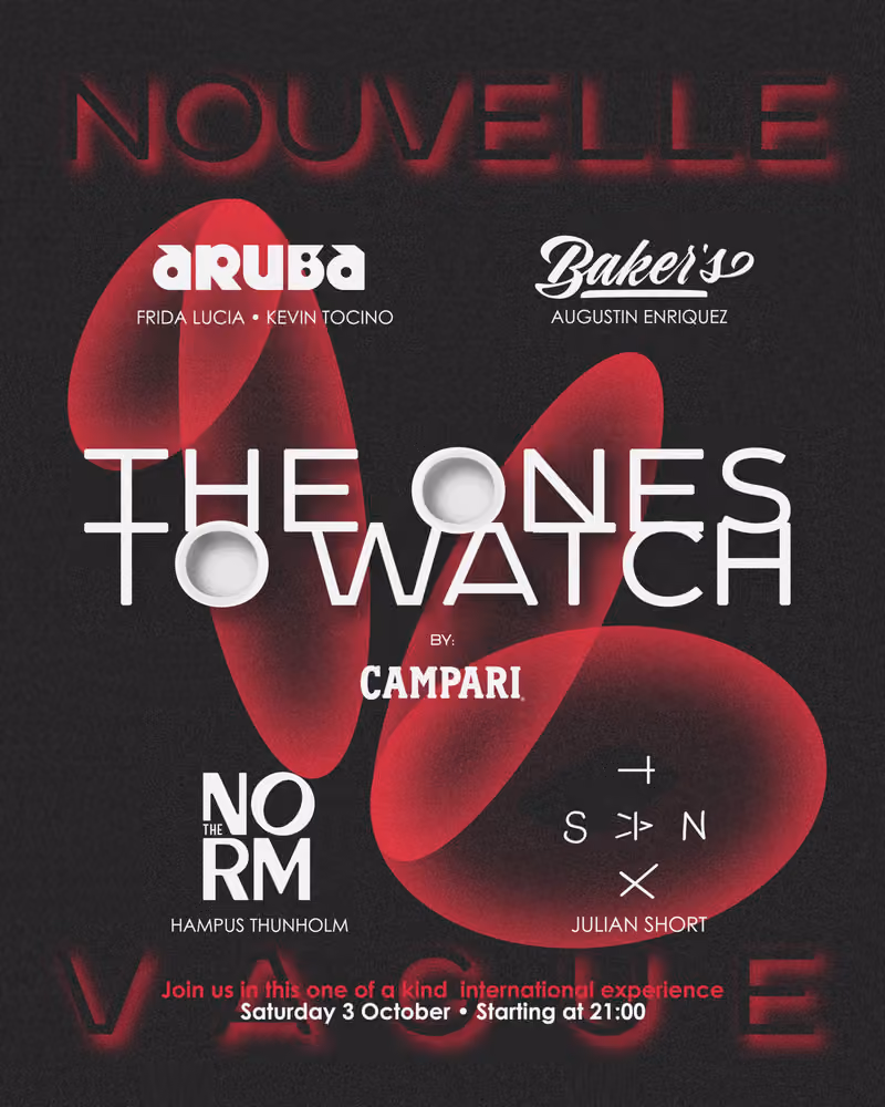 The Ones to Watch flyer — Nouvelle Vague Tirana