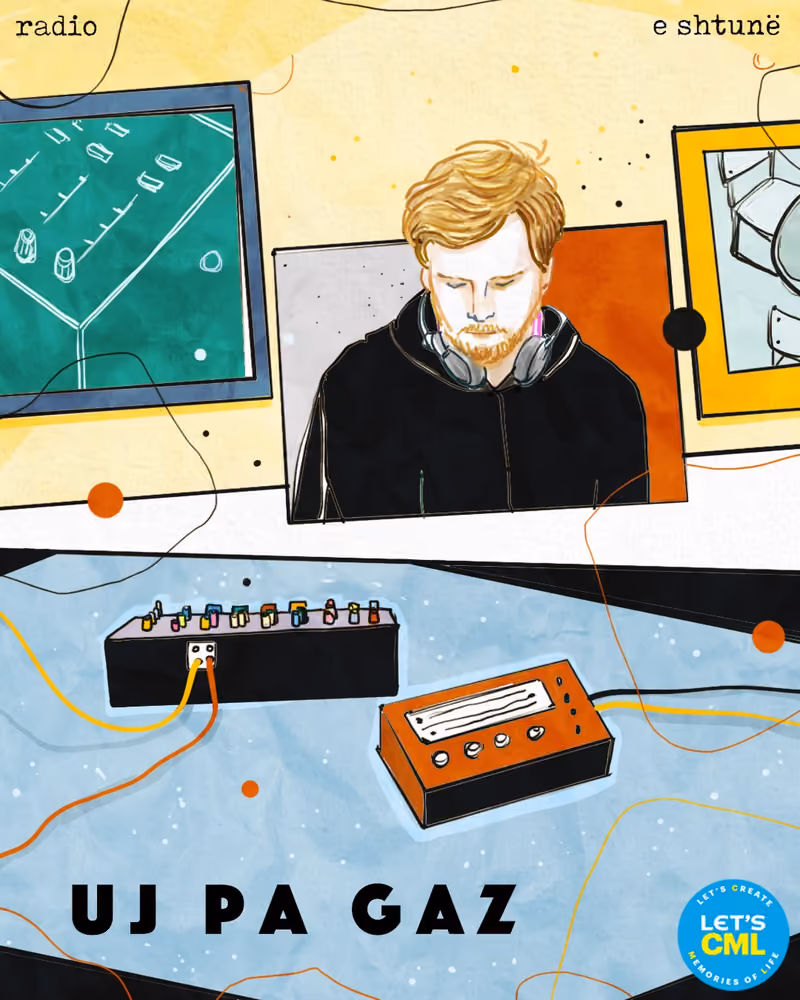 UJ PA GAZ flyer — Radio Bar, Tirana
